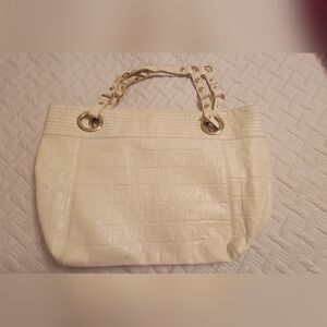 STEVE MADDEN Elegant Cream Tote Bag